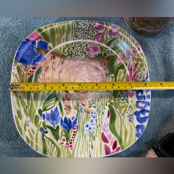 Cat Plate and Coffee Mug Zrike Minou-ettes by Pradalie Fine Porcelain - Picture 6 of 10